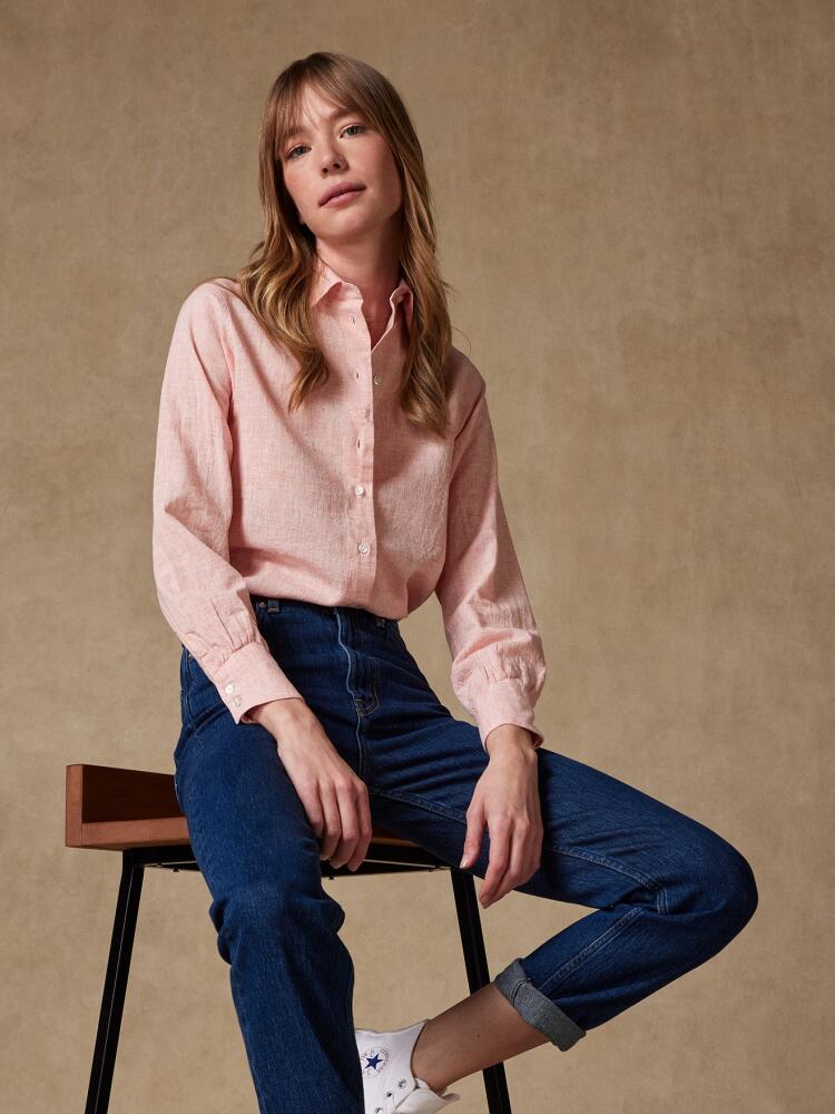 Chemises Albane en lin orange Chemises Femme
