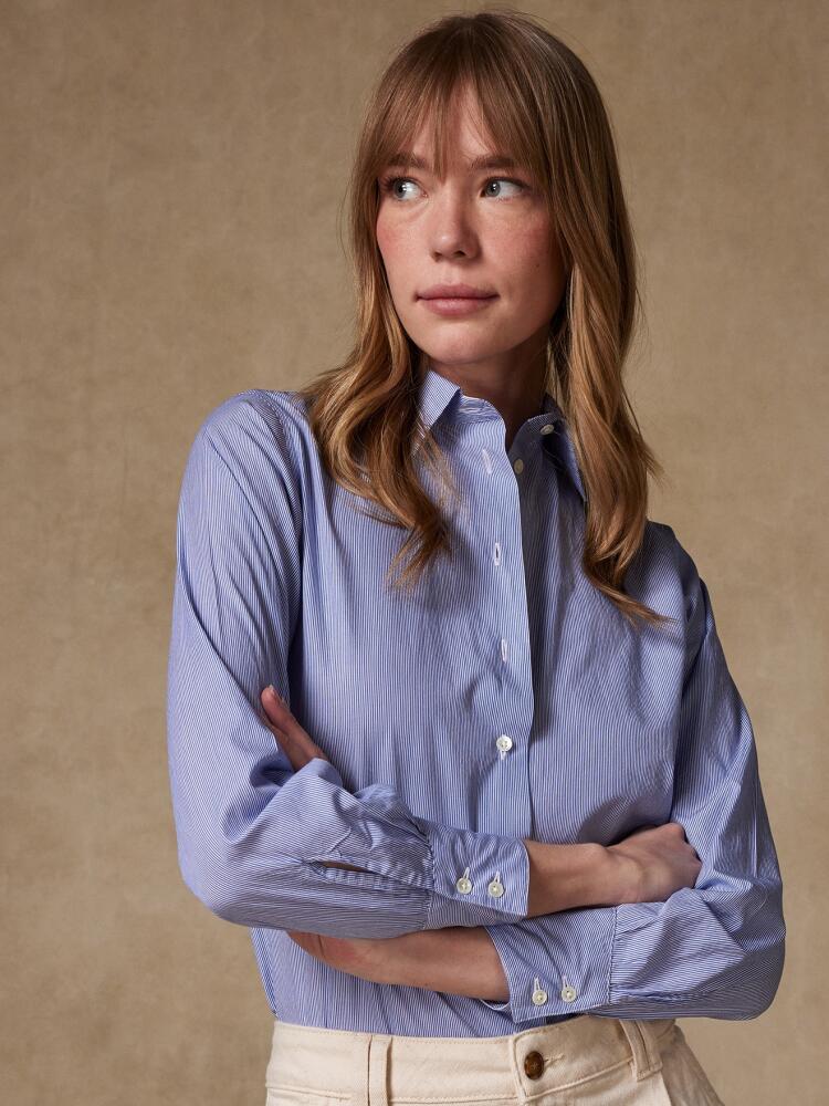 Chemise Albane à rayures bleues Chemises Femme