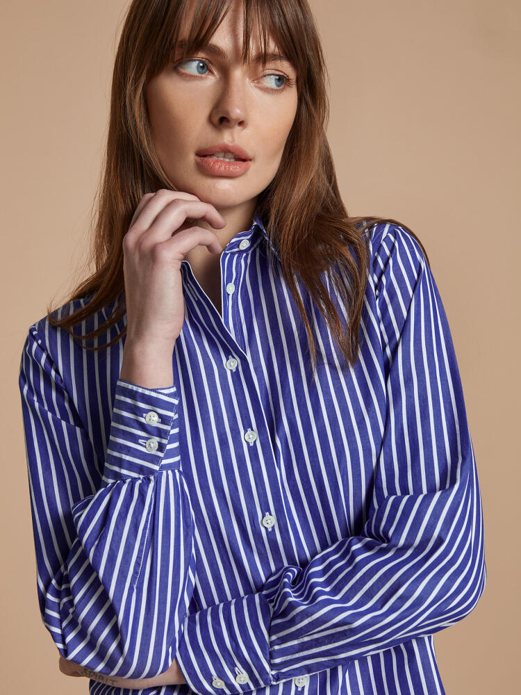 Chemise Albane à rayures marine Chemises Femme