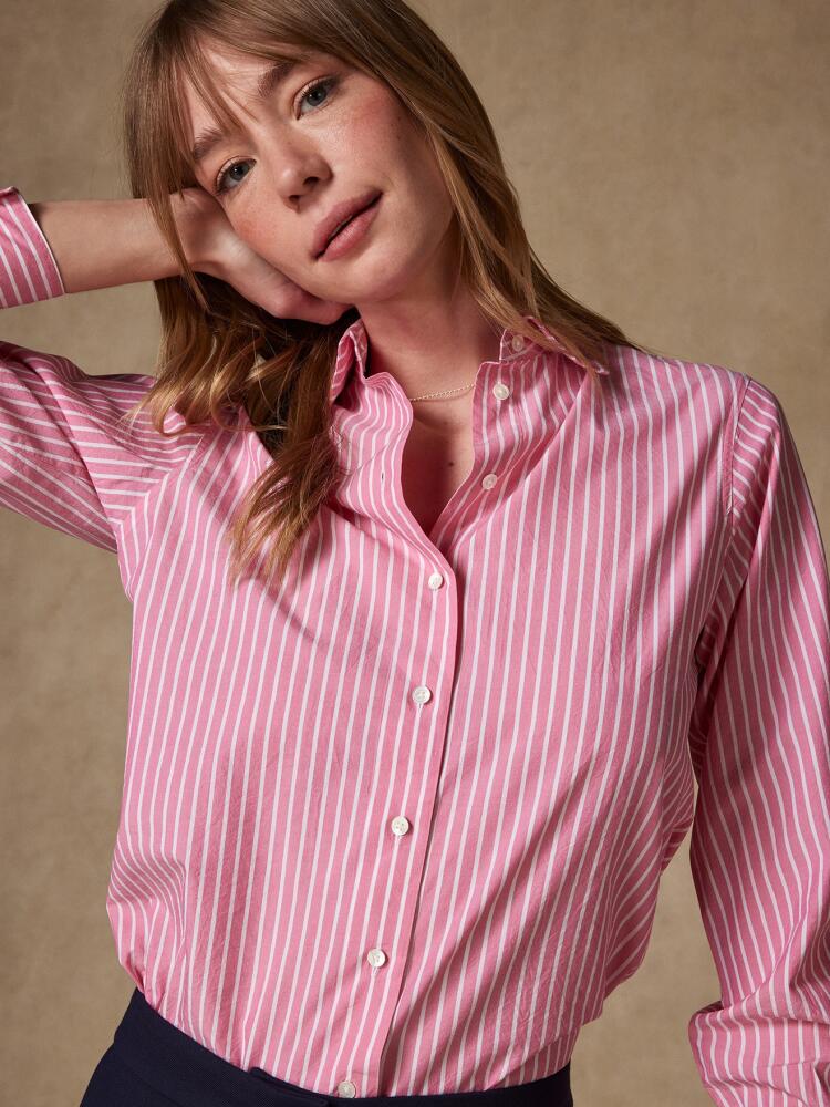 Chemise Albane à rayures rose Chemises Femme