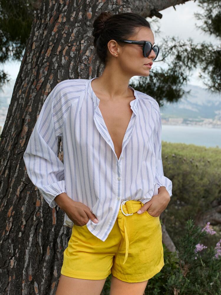 Blouse Camille à rayures transat indigo Chemises Femme