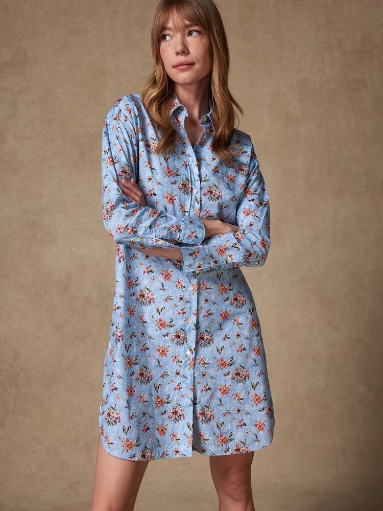 Chemise Coby ciel à imprimé floral Chemises Femme