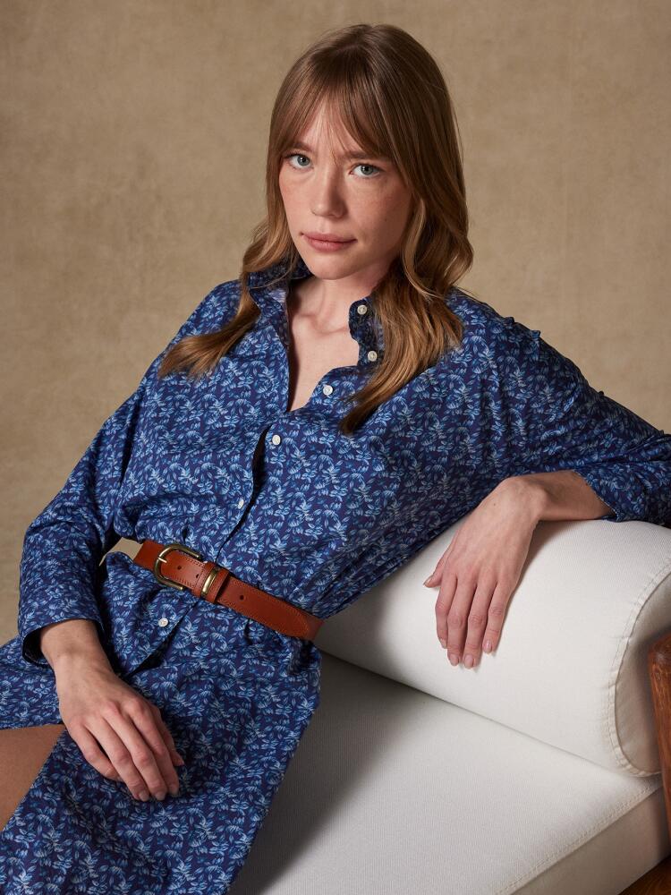 Chemise Coby indigo à imprimé floral Chemises Femme