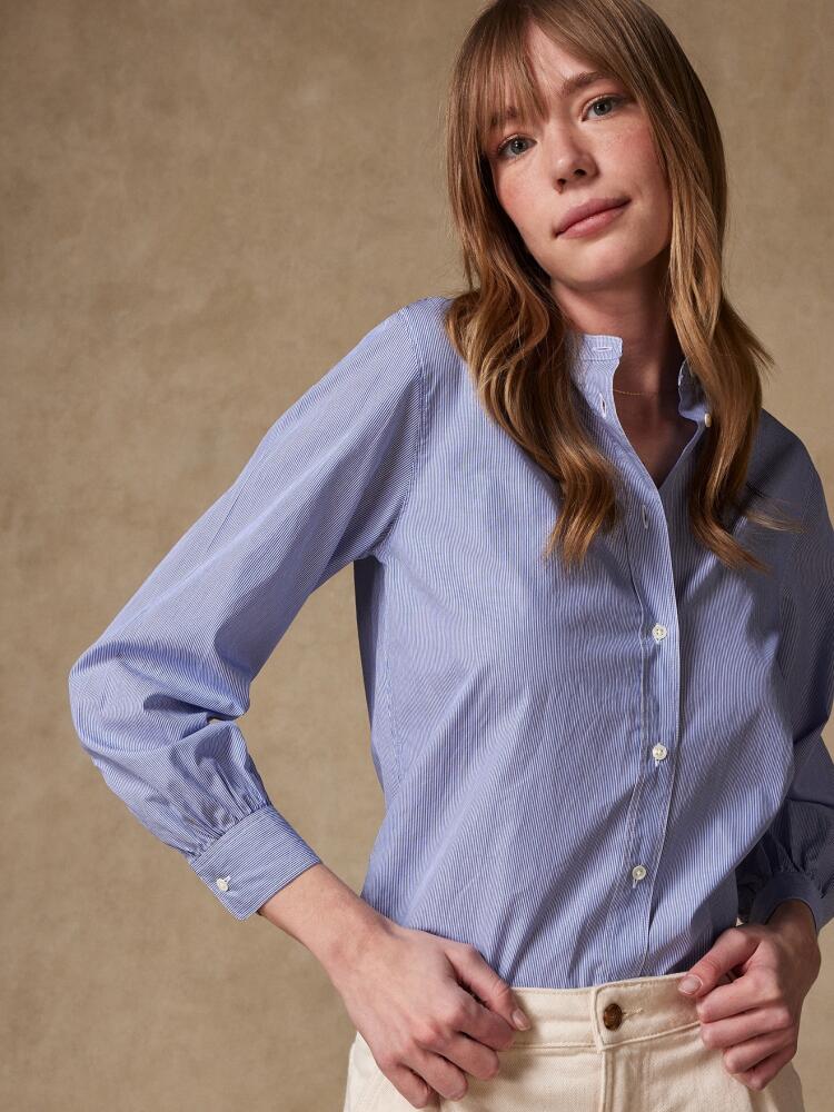 Chemise Hélène à rayures bleues Chemises Femme
