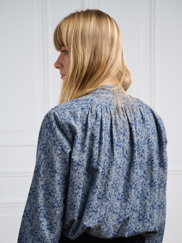 Chemise Janice en flanelle grise à motifs imprimés Outlet