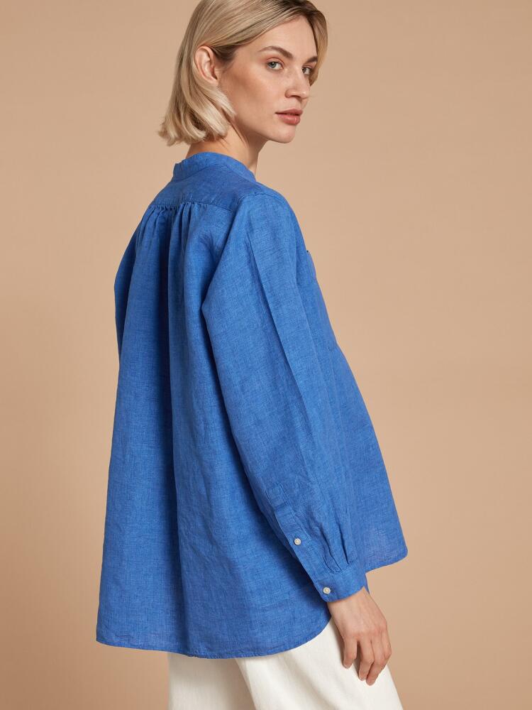 Chemise Janice en lin indigo Chemises Femme