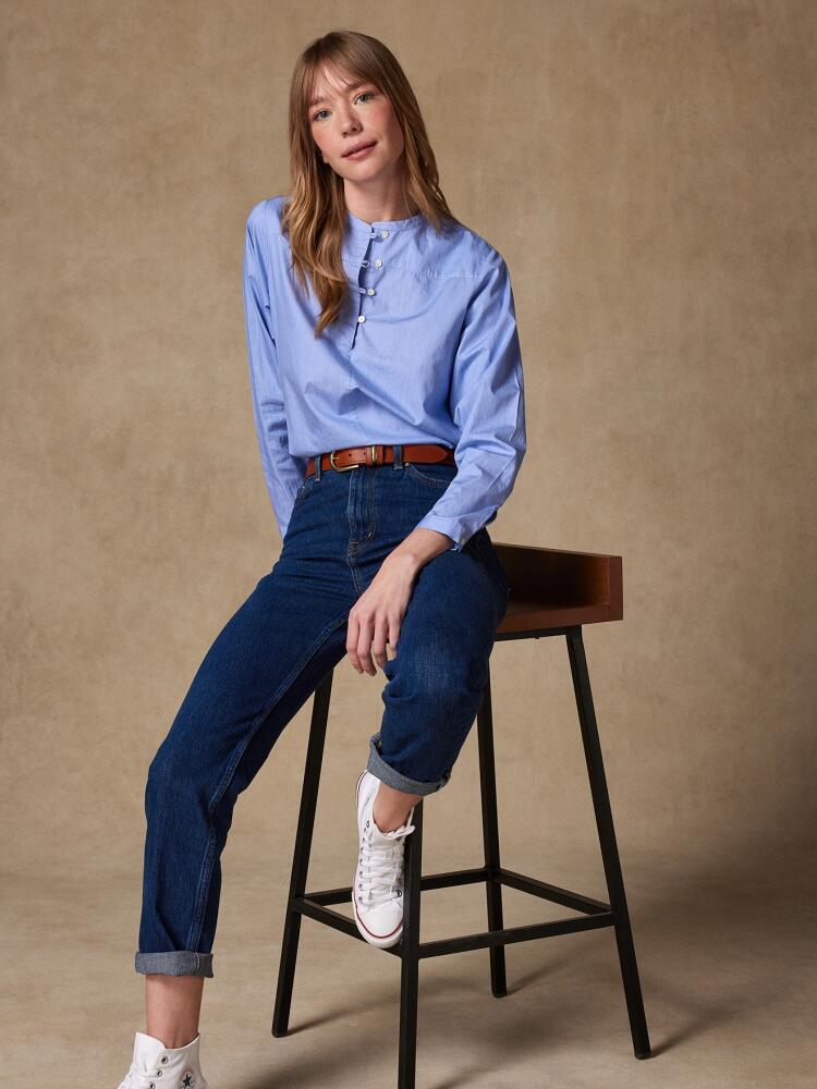Chemise Léa bleue Chemises Femme