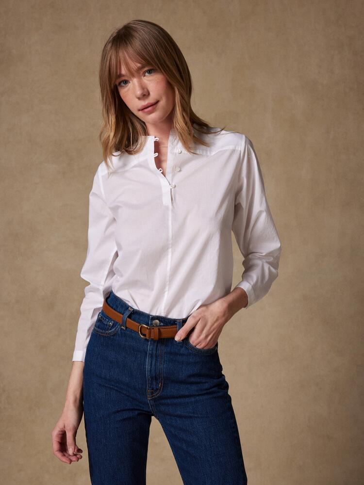 Chemise Léa en voile de coton blanc Chemises Femme