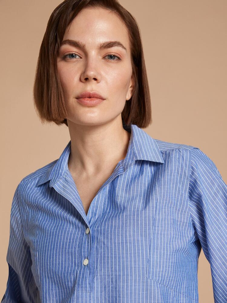 Chemise Ninon à bleue jean à rayures Chemises Femme