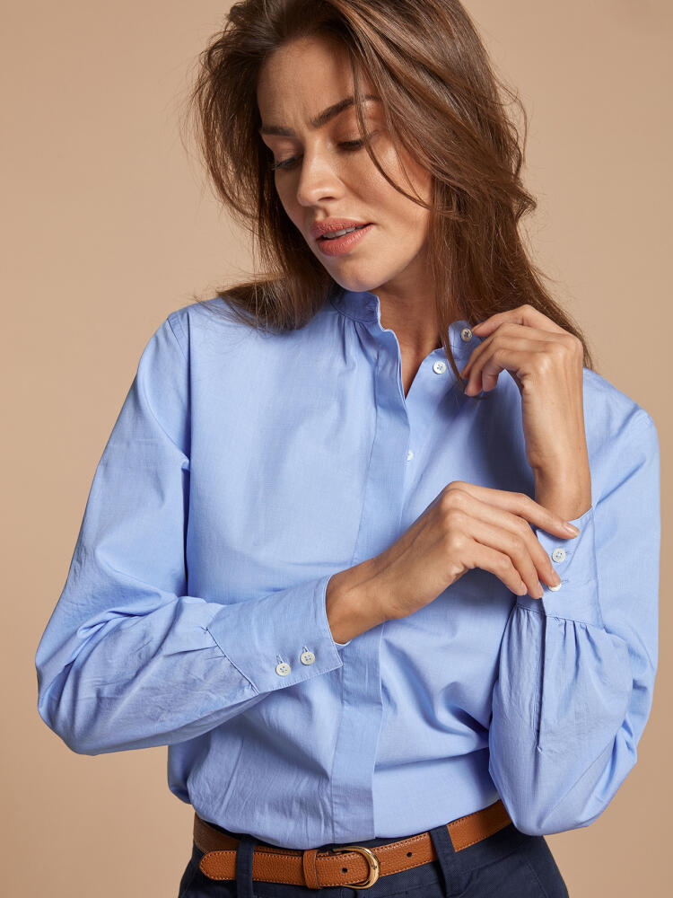 Chemise Palma en popeline ciel Chemises Femme
