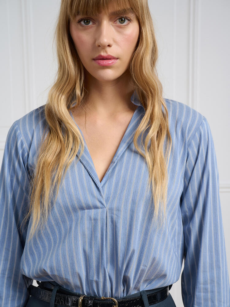 Chemise Paloma à rayures ciel Chemises Femme