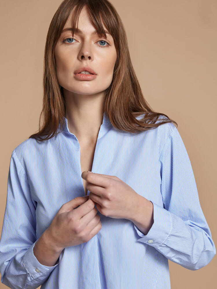 Chemise Paloma à rayures ciel Chemises Femme