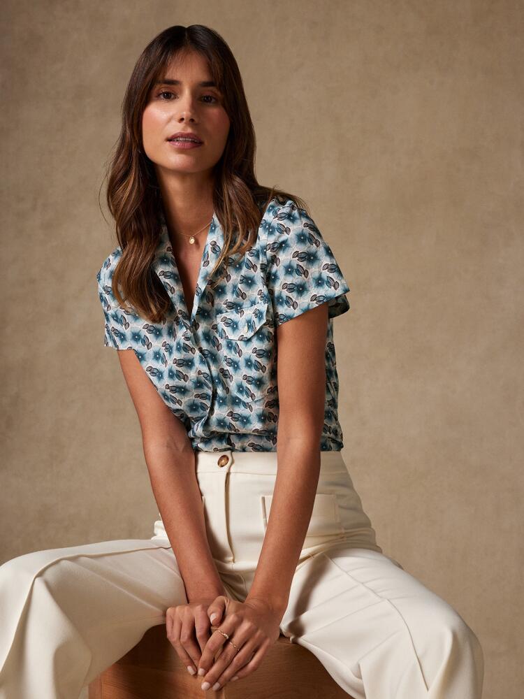 Chemise Salina ivoire à imprimé floral Chemises Femme