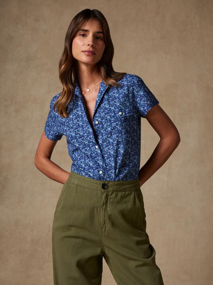 Chemise Salina indigo à imprimé floral Chemises Femme