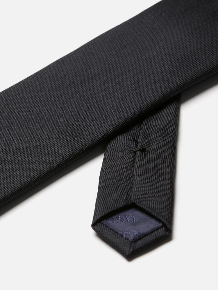 Cravate Anaheim en soie noire Cravates