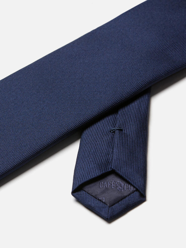 Cravate Anaheim en soie bleu marine Cravates