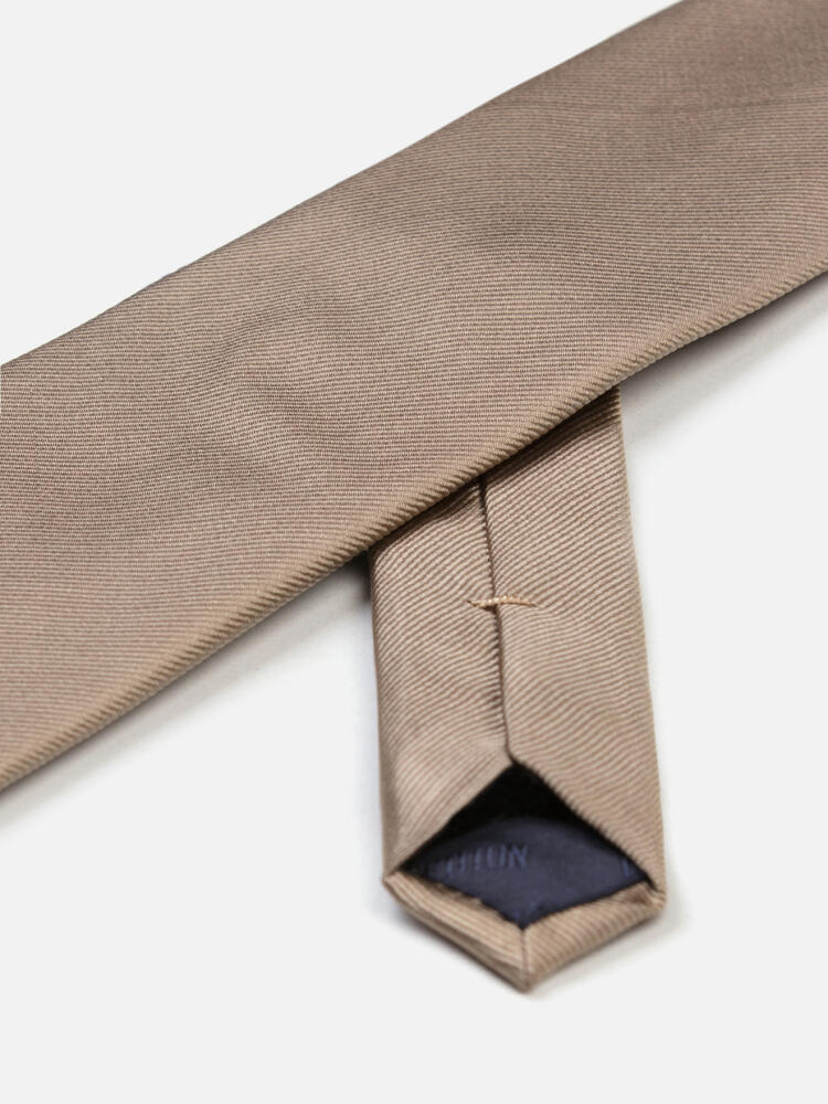 Cravate Austin en soie beige Cravates