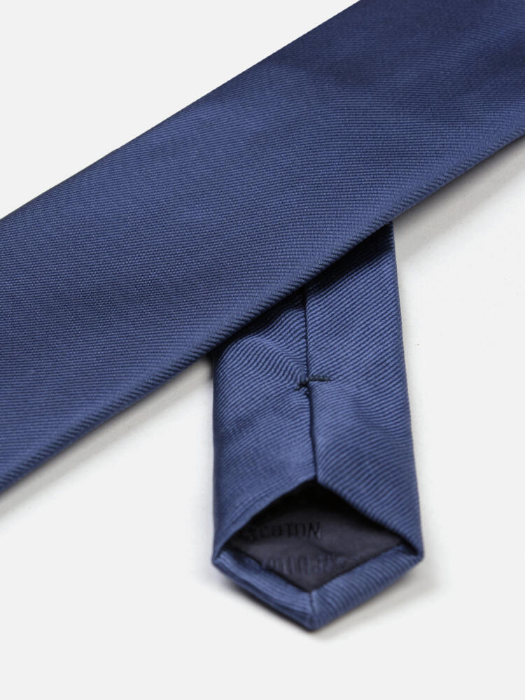 Cravate Austin en soie bleue Cravates