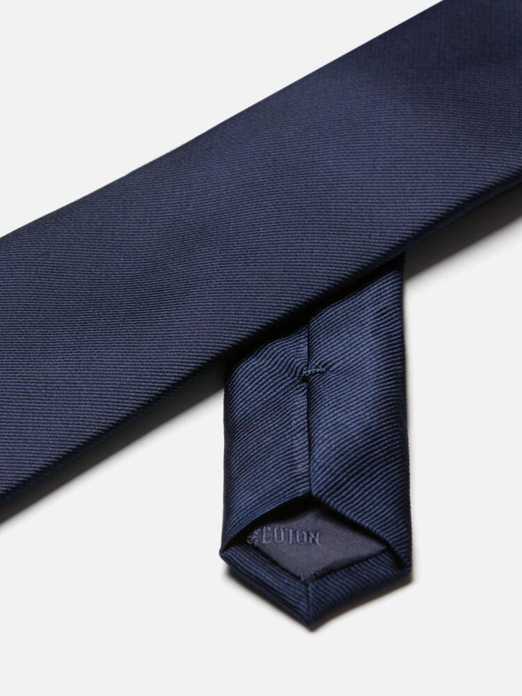 Cravate Austin en soie marine Cravates