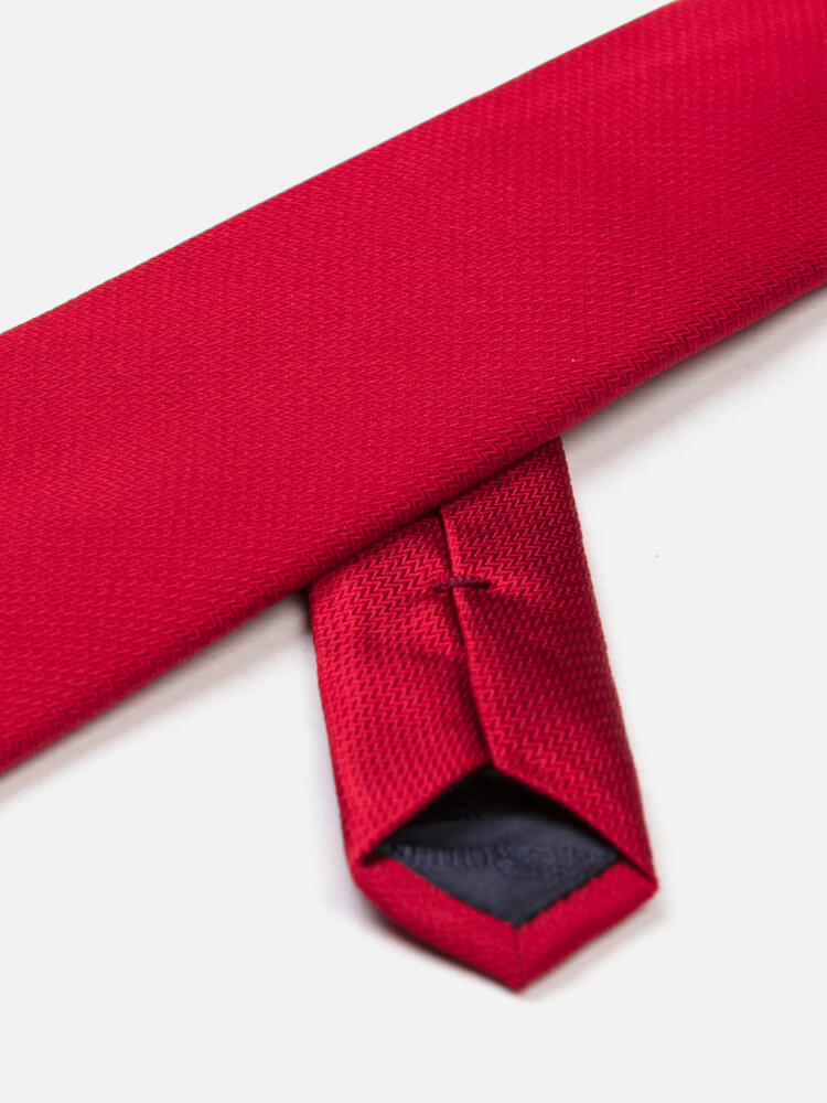Cravate Kurt en soie bordeaux Cravates