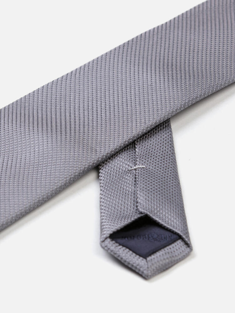 Cravate Nils en soie grise Cravates