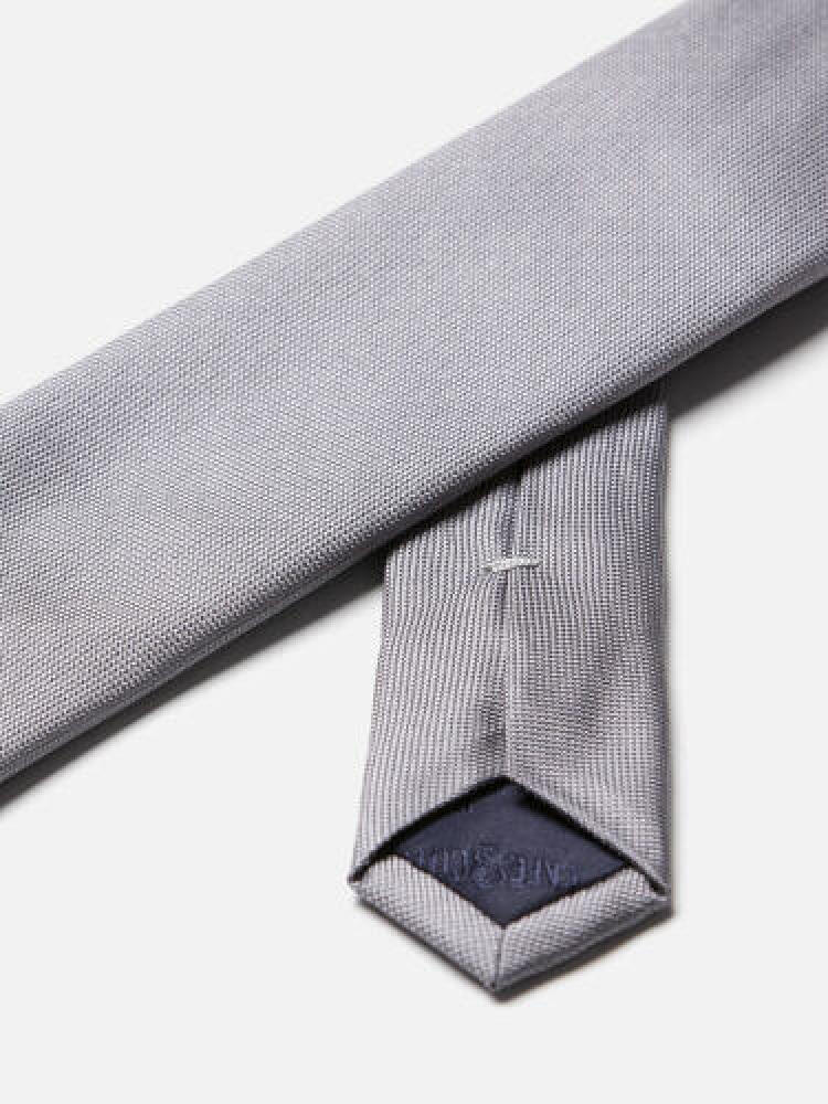 Cravate slim Anaheim en soie grise Cravates