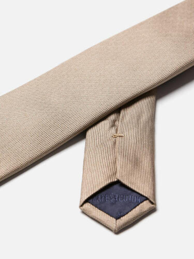 Cravate slim Anaheim en soie beige Cravates