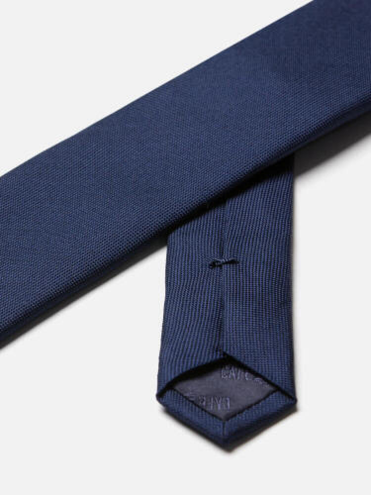 Cravate slim Anaheim en soie marine Cravates