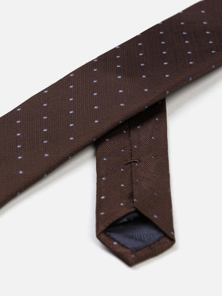 Cravate Slim Paolo en soie à pois Cravates