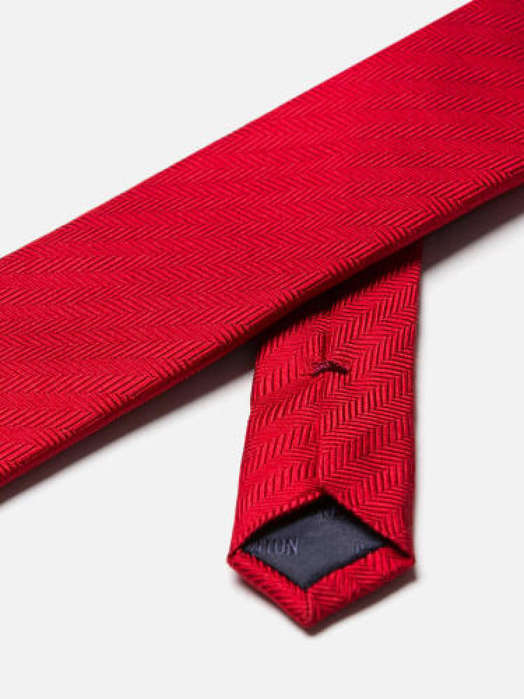Cravate slim Silvio en soie rouge Cravates