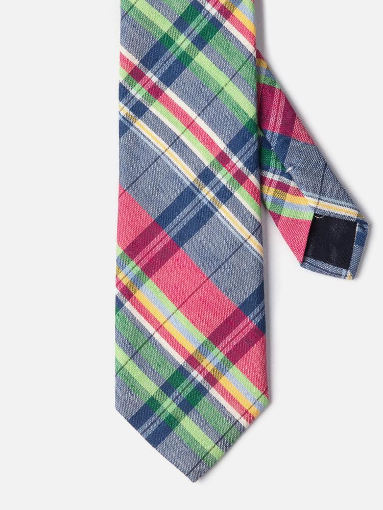 Cravate à motif tartan bleu Cravates