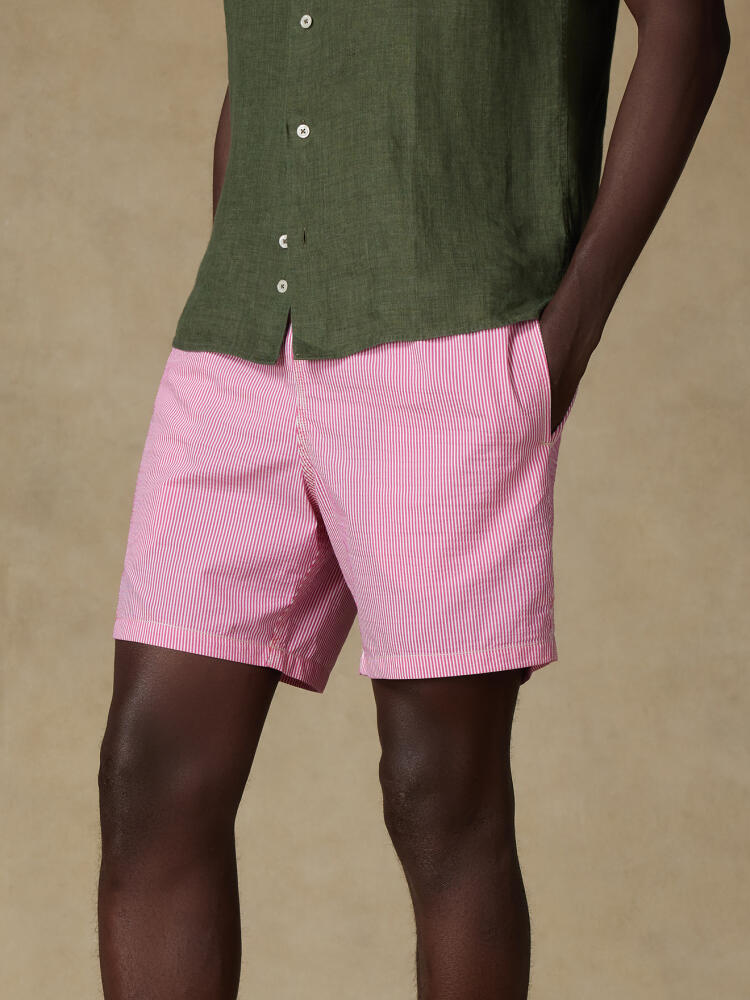 Maillot de bain Capri à rayures roses Outlet