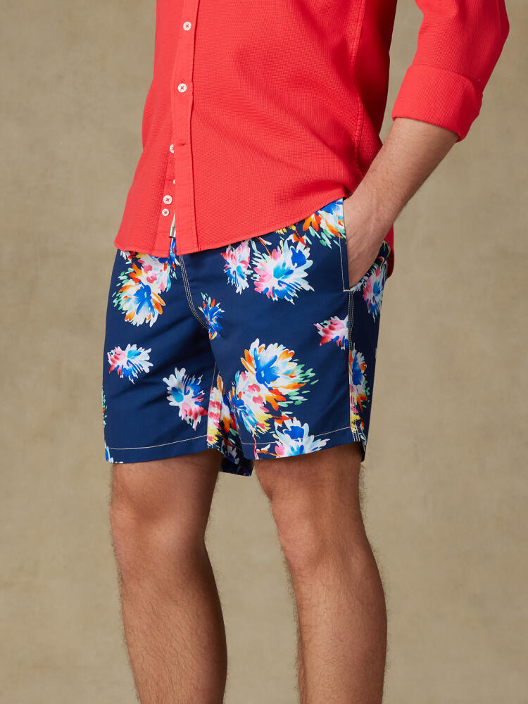 Maillot de bain Sausalito à fleurs marine Outlet