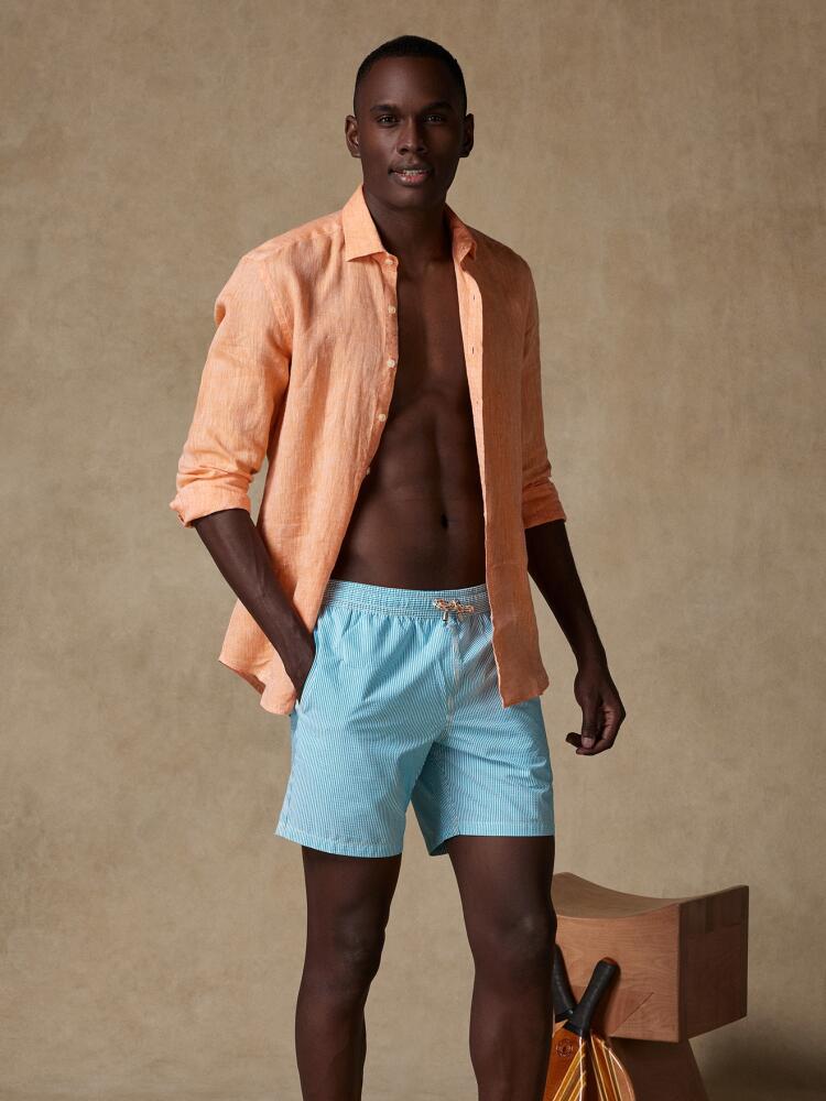 Maillot de bain Jim à rayures lagon Maillots De Bain