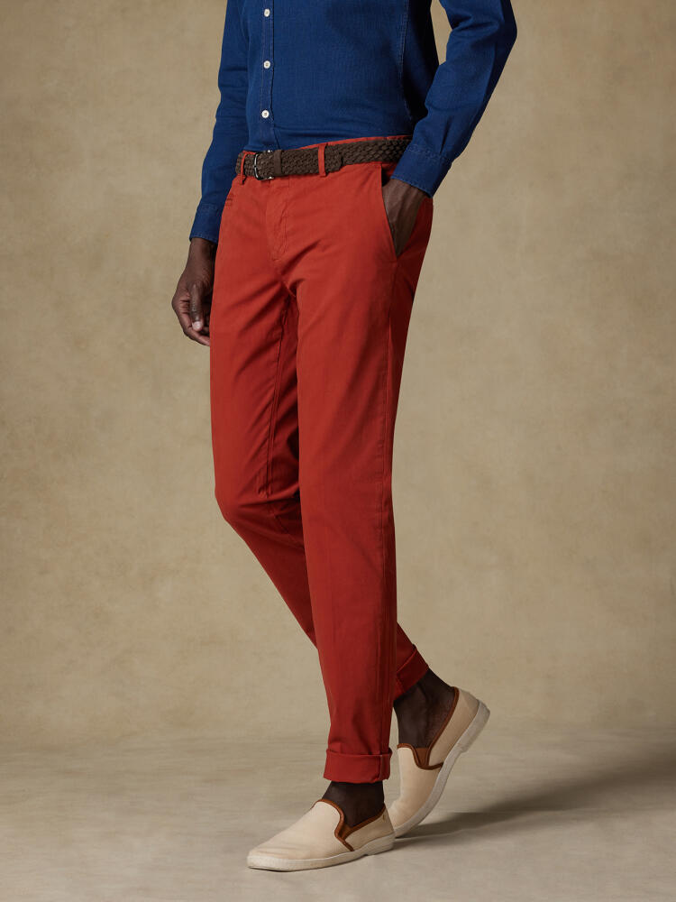 Pantalon chino rust Pantalons