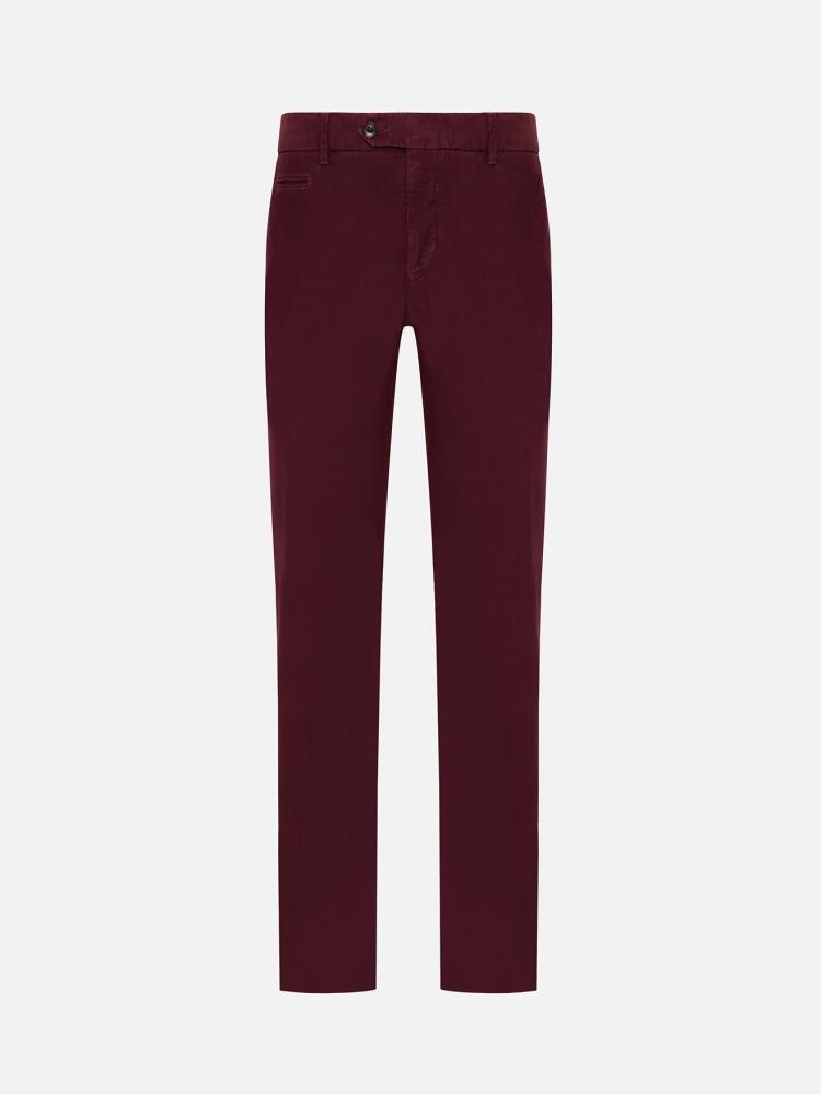 Pantalon chino bordeaux Pantalons