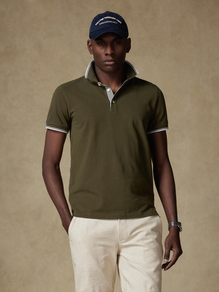 Polo Ray en piqué kaki Polos