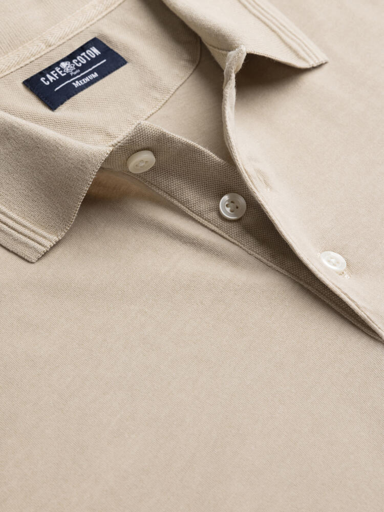 Polo Will en jersey sable Outlet