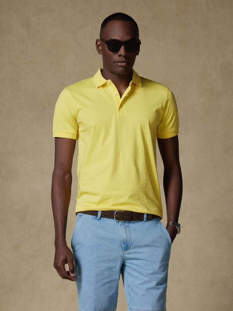 Polo Gareth en jersey jaune Polos