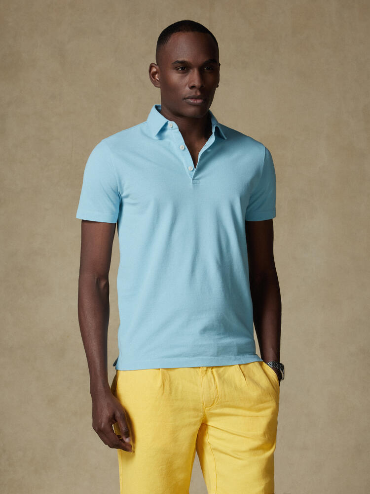 Polo Héritage en piqué lagon Polos