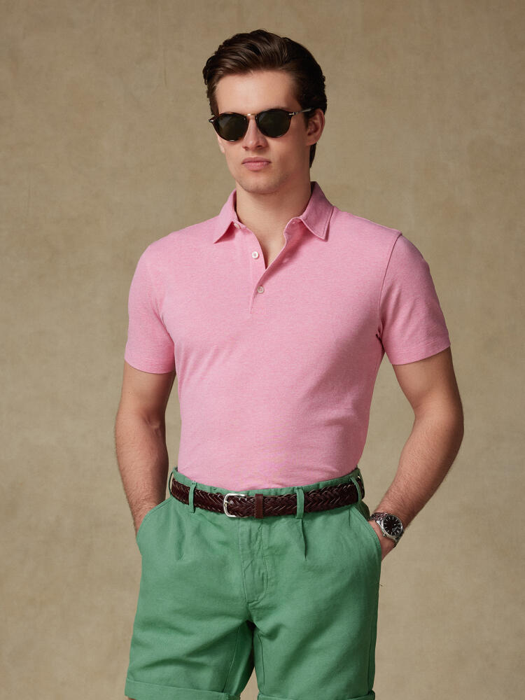 Polo Héritage en piqué bonbon Polos