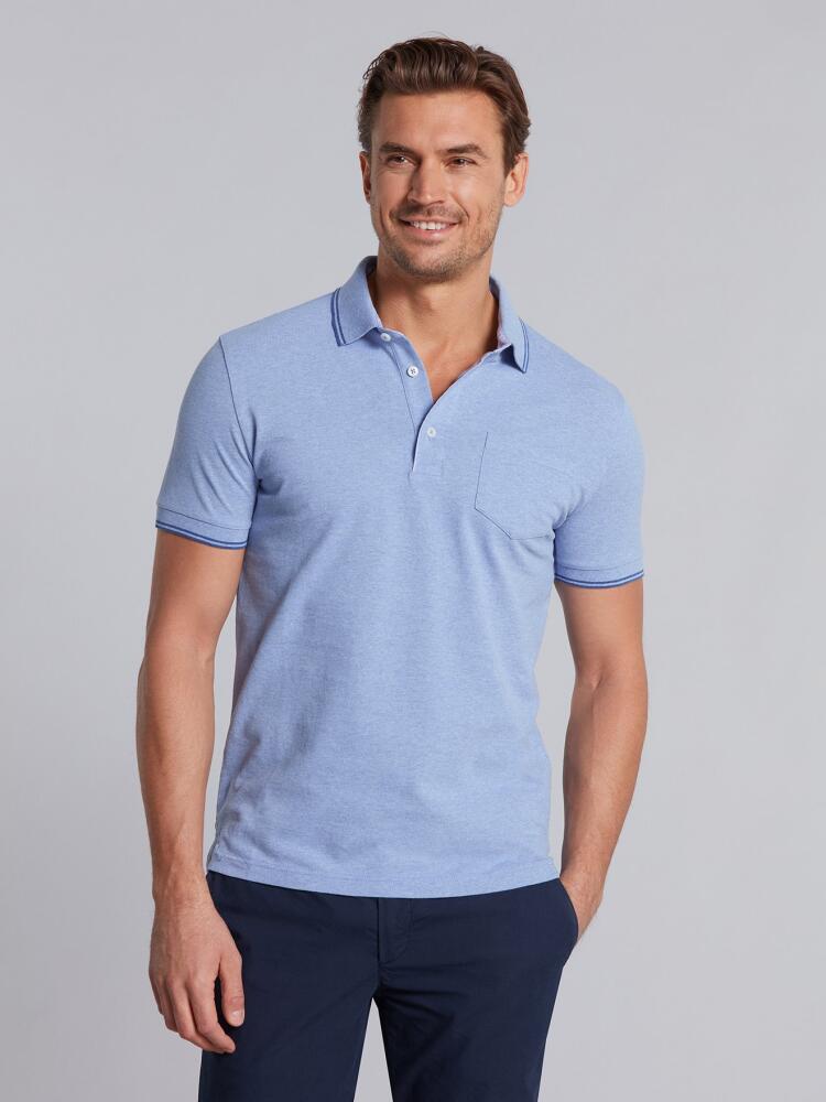 Polo Dylan en piqué ciel Polos