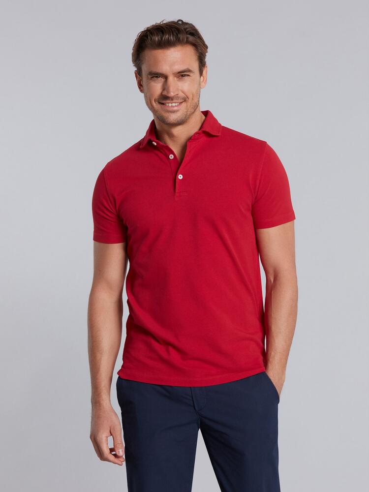 Polo Heritage en piqué rouge Polos