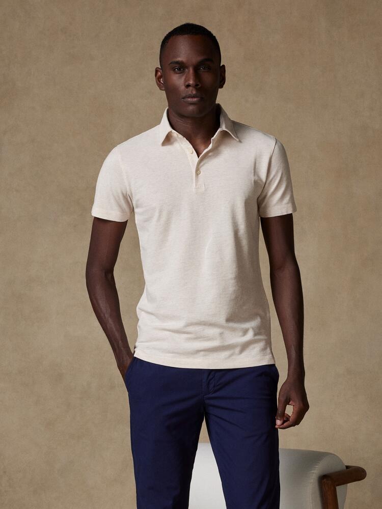 Polo Héritage en piqué sable Polos