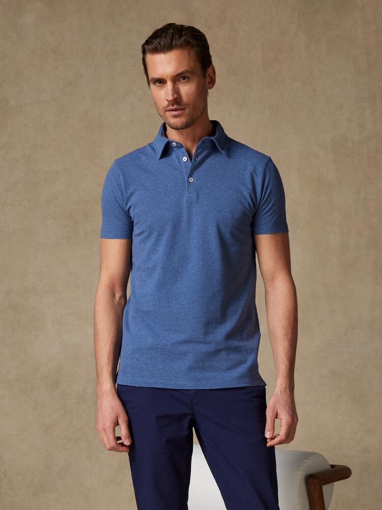 Polo Héritage en piqué indigo chiné Polos