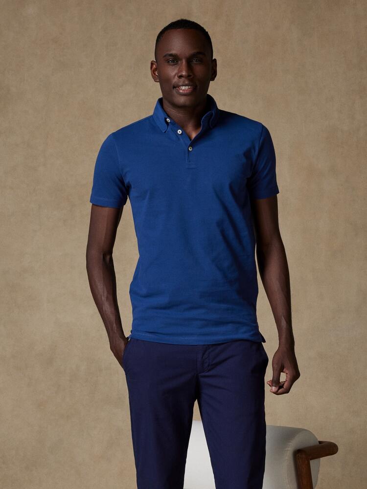 Polo Héritage en piqué indigo Polos