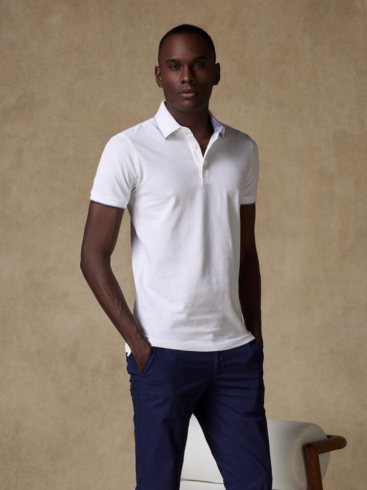 Polo Stani en piqué blanc Polos