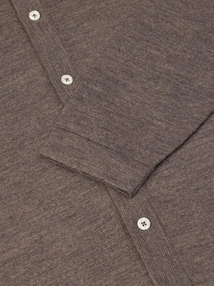 Cardigan Paige en mérinos vison Pulls homme