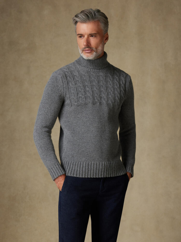 Col roulé Abby gris Pulls homme