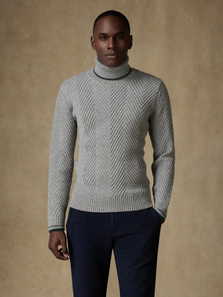 Col roulé Amber gris Pulls homme